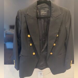 Banana Republic Black Jacket with Gold Accents